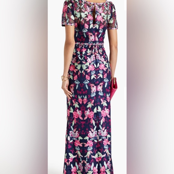 Marchesa Notte Embroidered Tulle gown, Size 4 - Picture 5 of 5